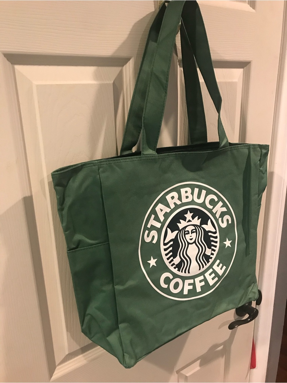 Starbucks Green Logo Tote Bag with White Emblem - Picture 6 of 7